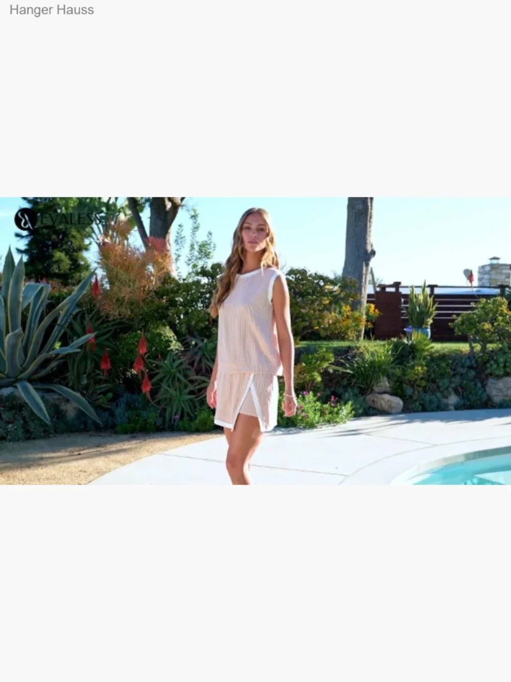 Women's 2 Piece Tank Top & Skirt Matching Lounge Set